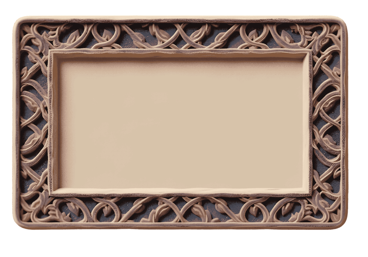 Decorative frame for title